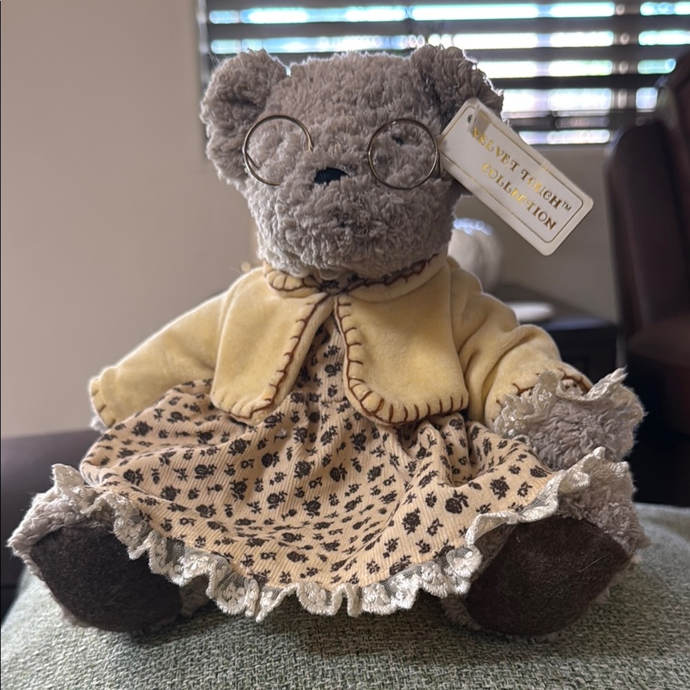 Velvet Teddy Bear with Yellow Dress collection